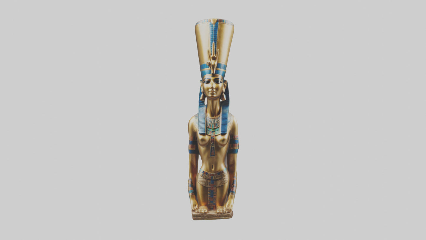 Egyptian Queen statue model 3D model