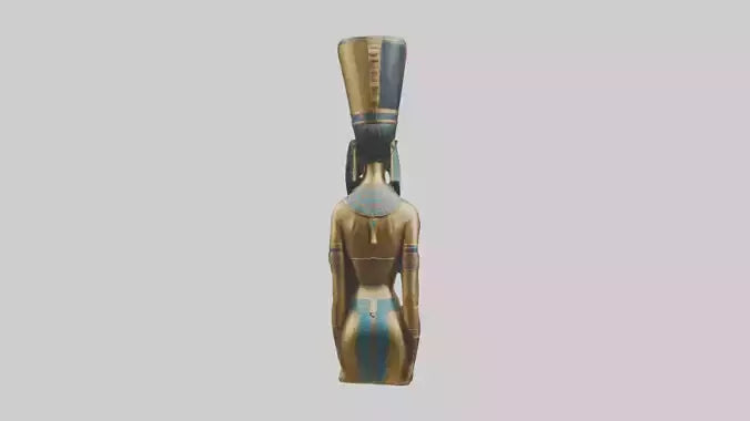 Egyptian Queen statue model 3D model