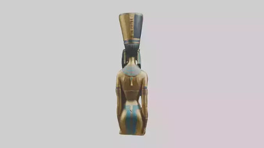 Egyptian Queen statue model 3D model