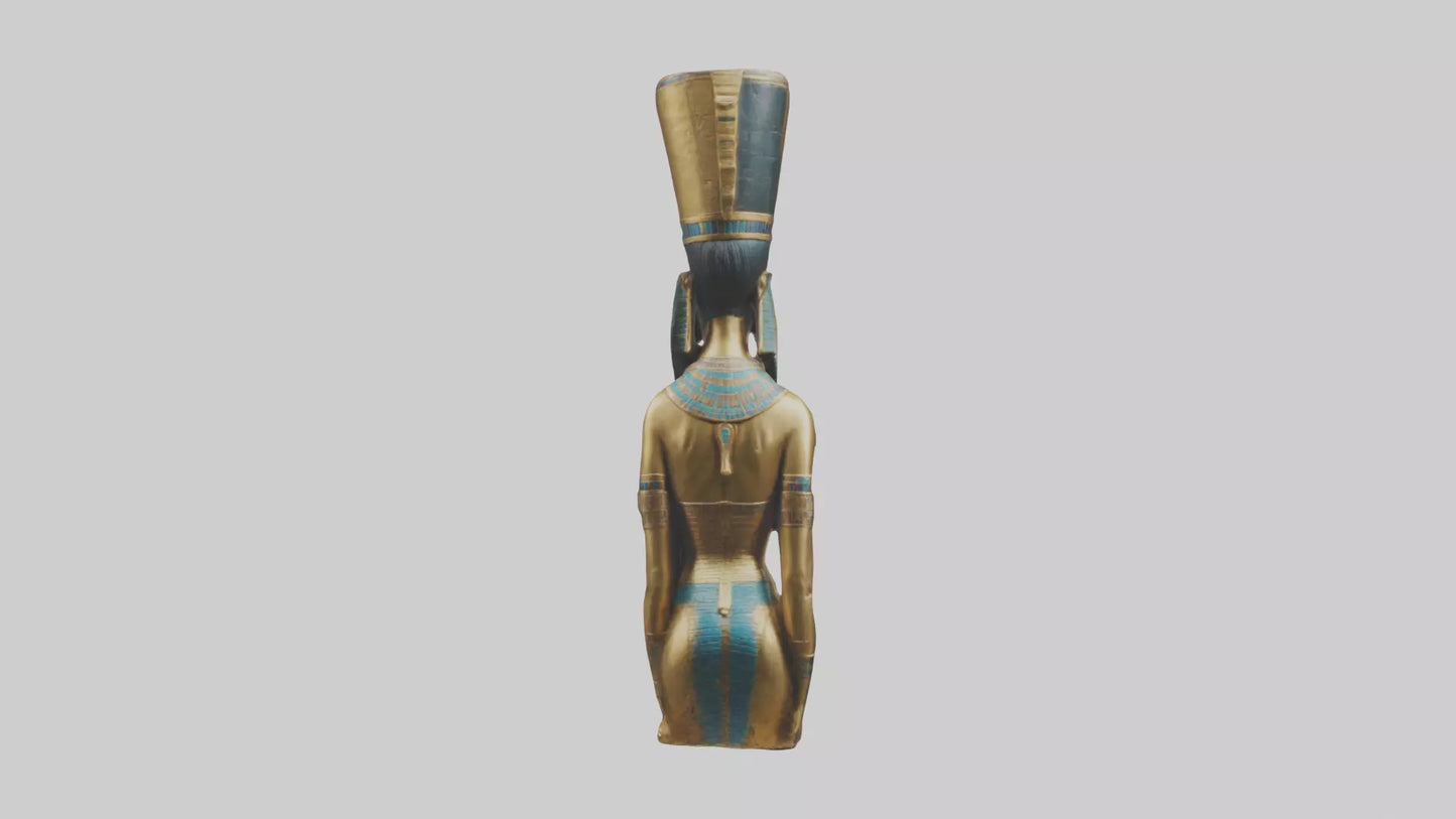 Egyptian Queen statue model 3D model