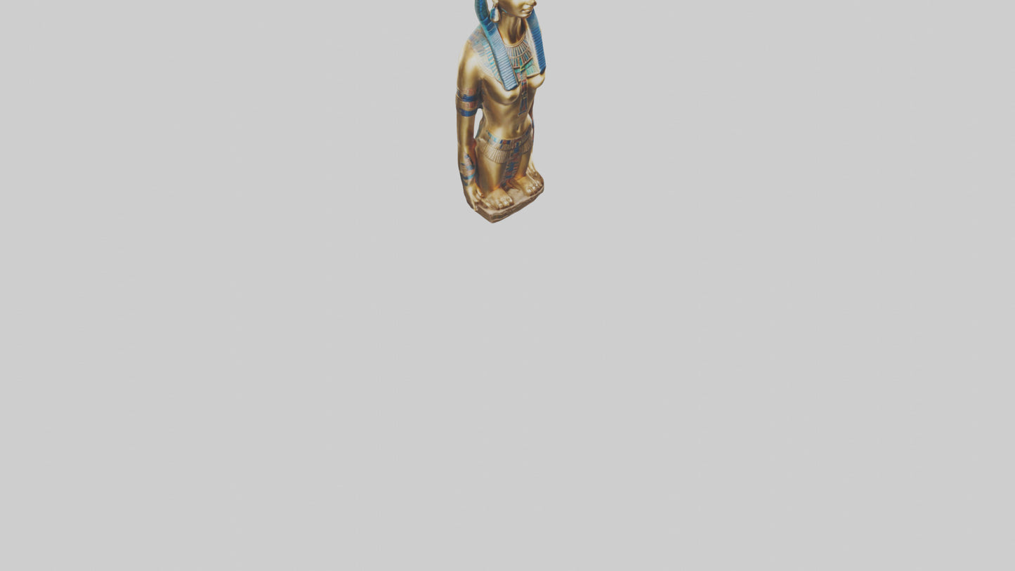 Egyptian Queen statue model 3D model