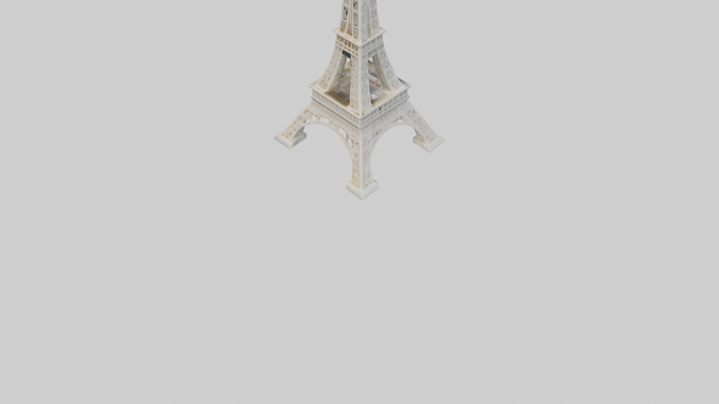 3D model Eiffel Tower Mini VR / AR / low-poly