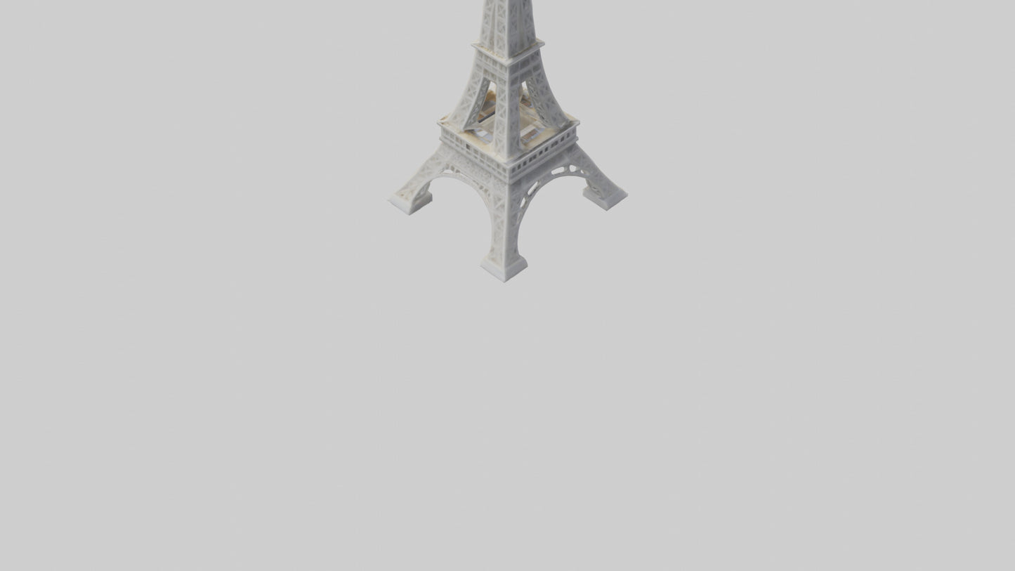 3D model Eiffel Tower Mini VR / AR / low-poly