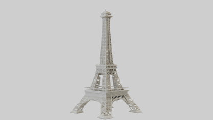 Eiffel Tower mini model VR / AR / low-poly