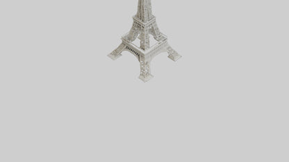 Eiffel Tower mini model VR / AR / low-poly