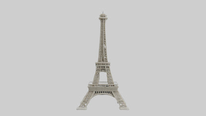 Eiffel Tower mini model VR / AR / low-poly