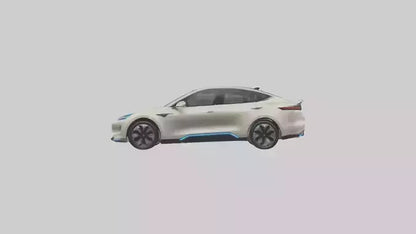 Electric 4door Car with Luxury Features model 3D model