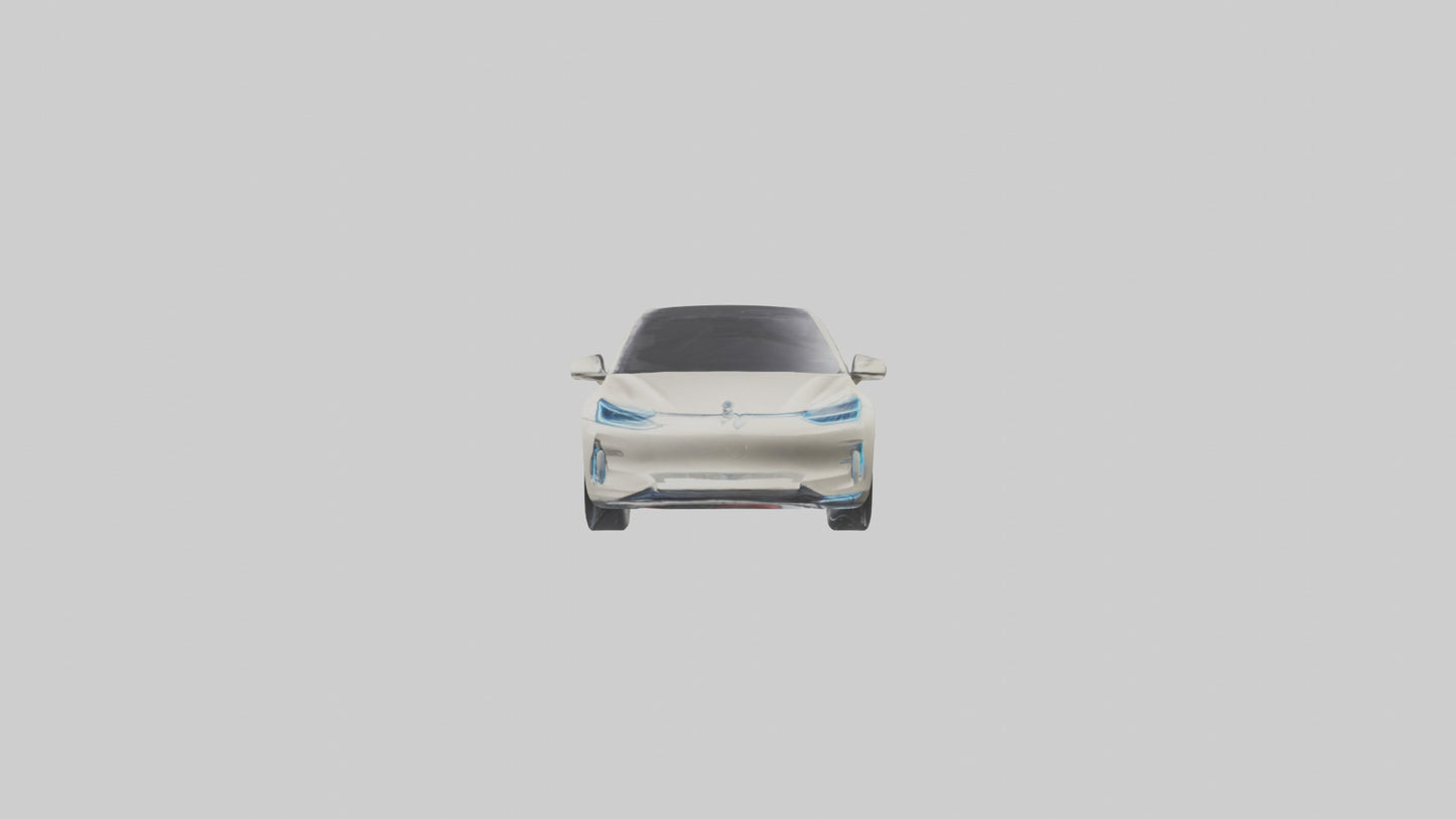 Electric 4door Car with Luxury Features model 3D model