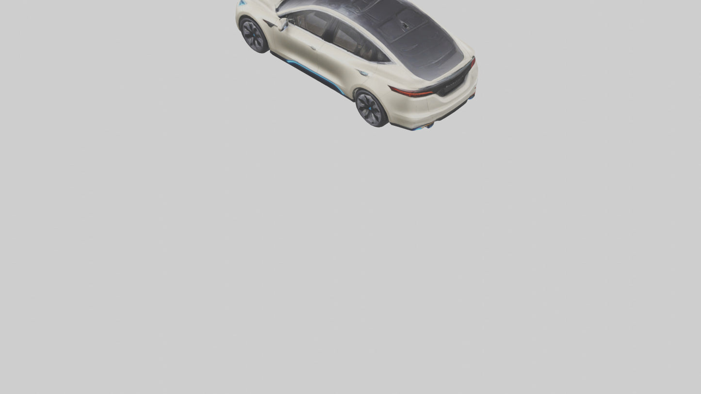 Electric 4door Car with Luxury Features model 3D model