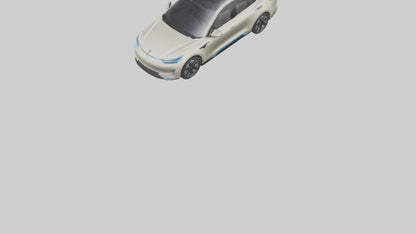 Electric 4door Car with Luxury Features model 3D model