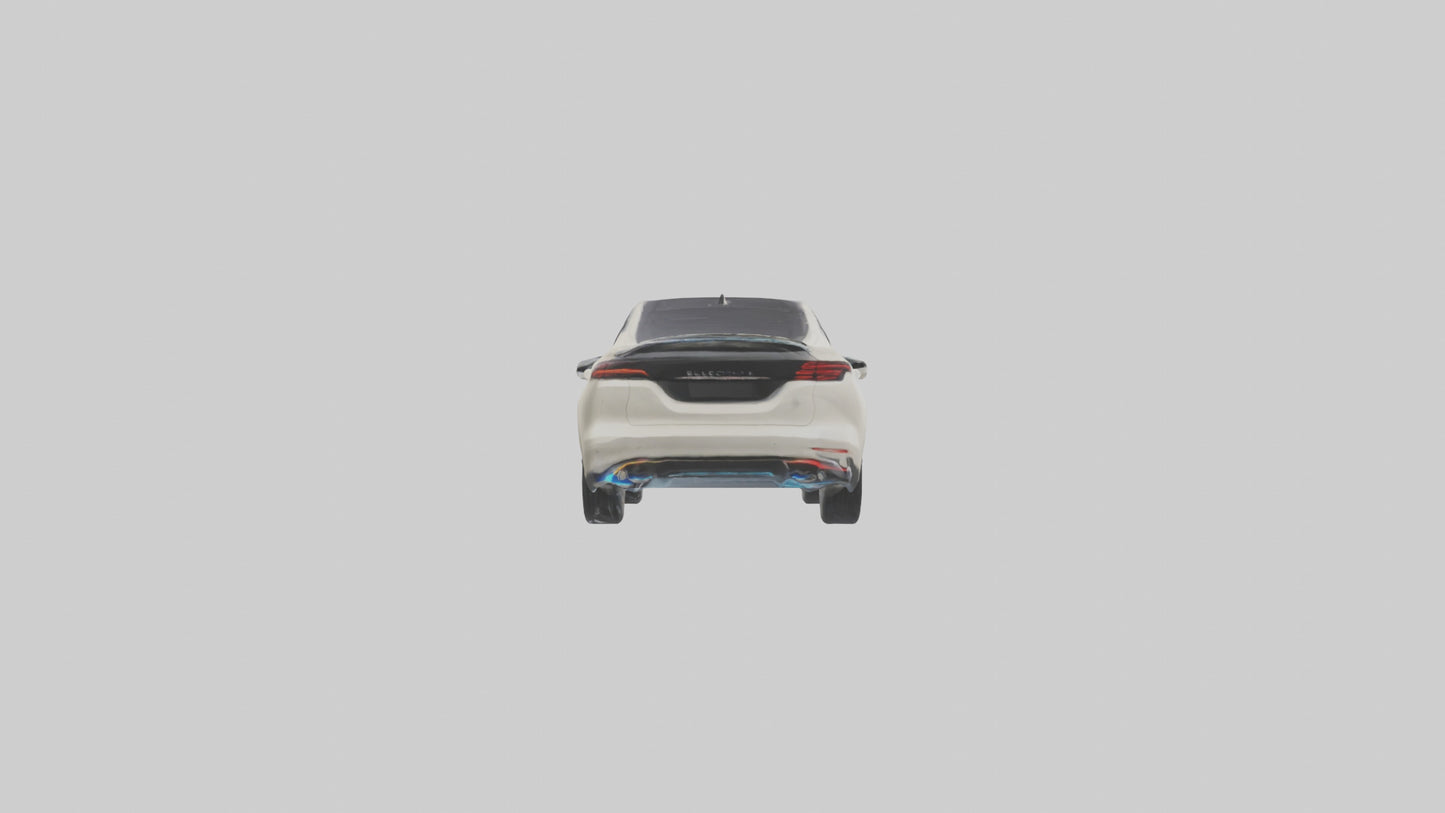 Electric 4door Car with Luxury Features model 3D model