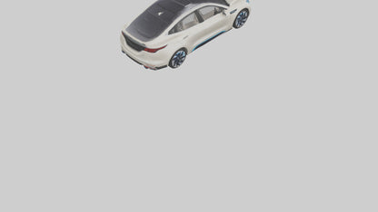 Electric 4door Car with Luxury Features model 3D model