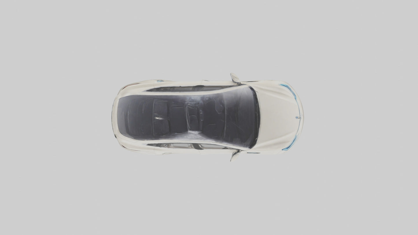 Electric 4door Car with Luxury Features model 3D model