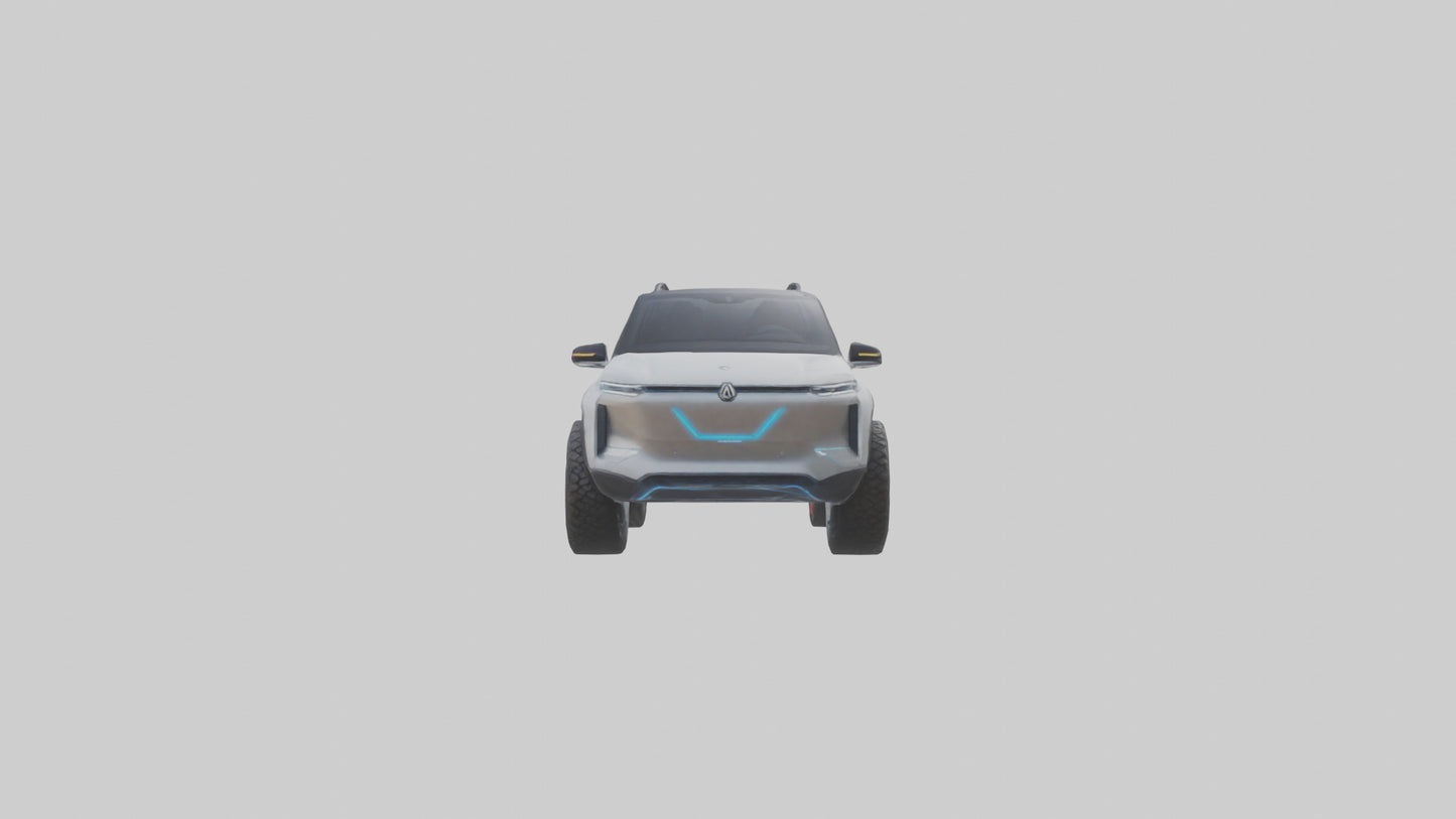 Electric Allterrain SUV model 3D model