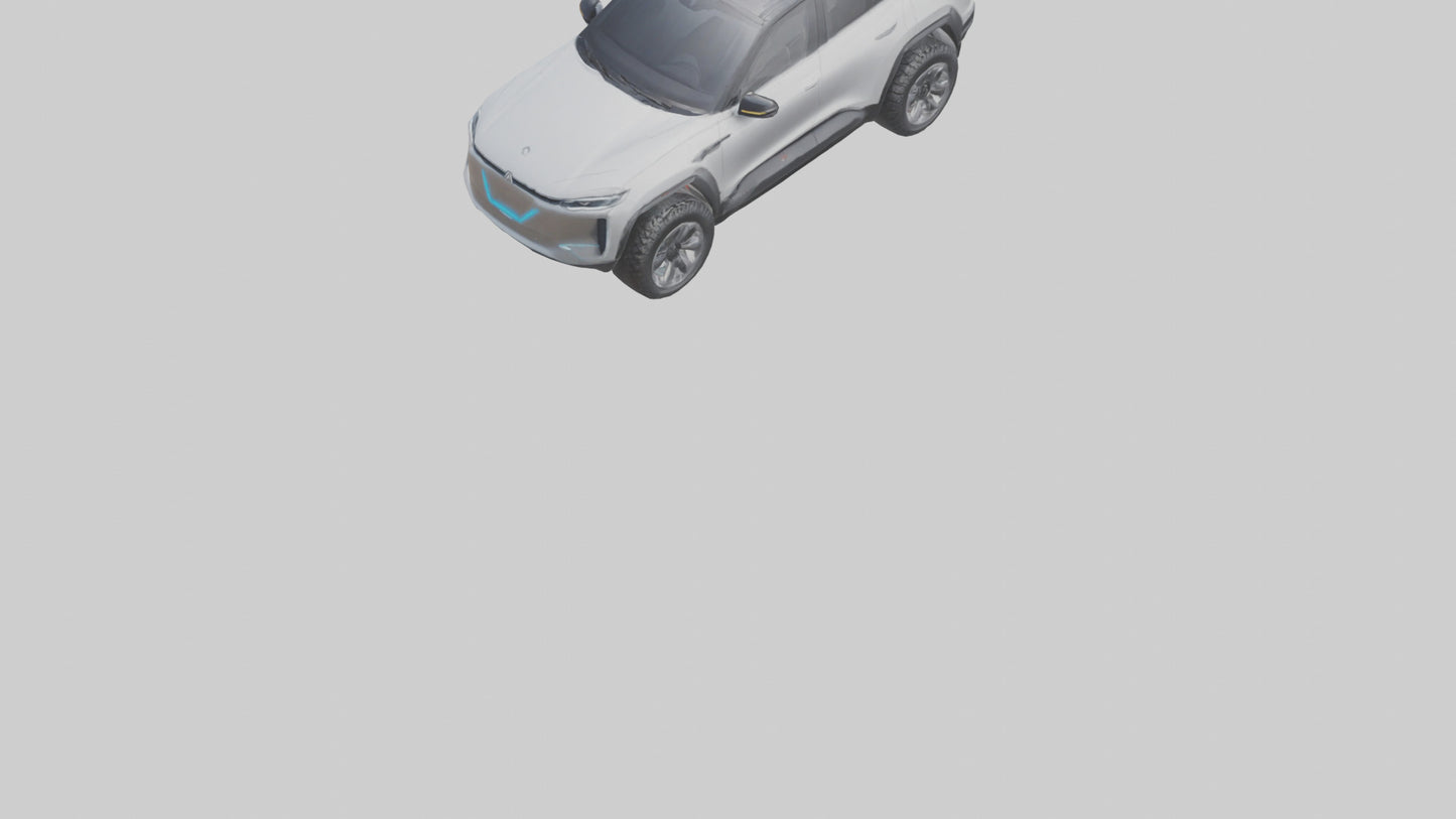 Electric Allterrain SUV model 3D model