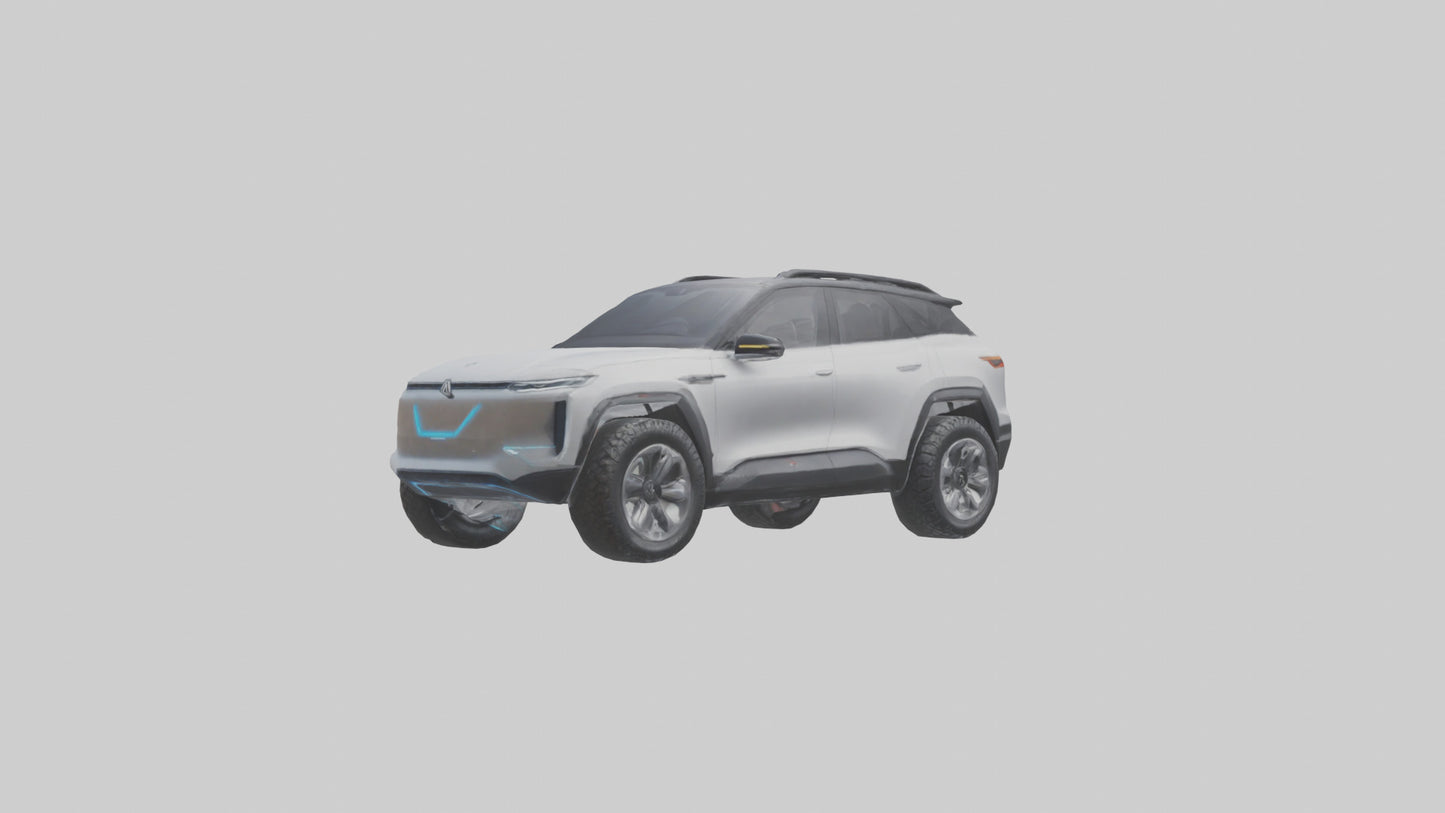Electric Allterrain SUV model 3D model
