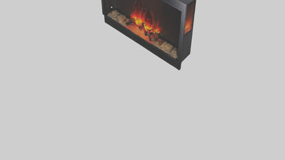 Electric fireplace model 3D model