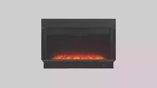 Electric fireplace model 3D model