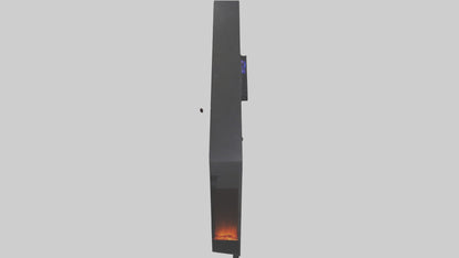 Electric fireplace model 3D model