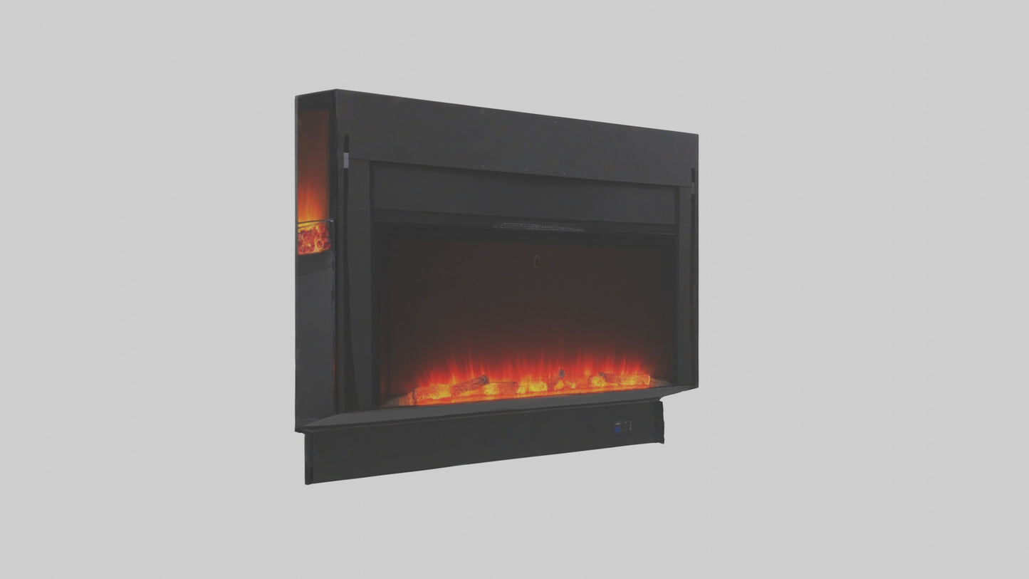 Electric fireplace model 3D model