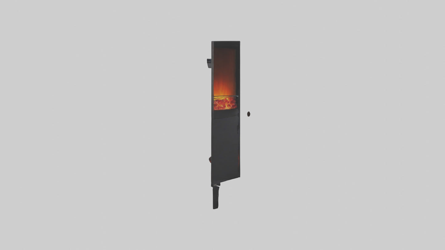 Electric fireplace model 3D model