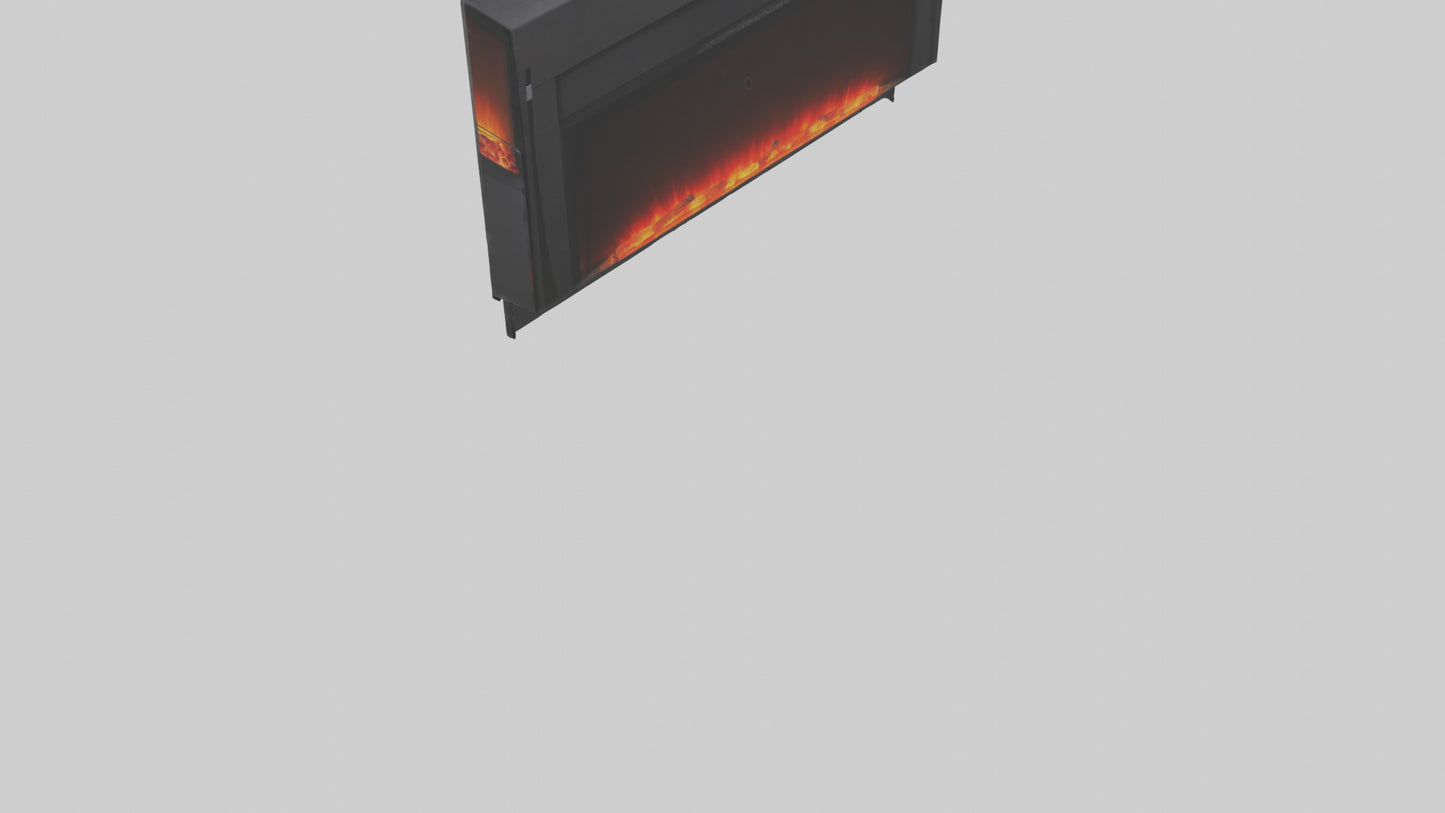 Electric fireplace model 3D model