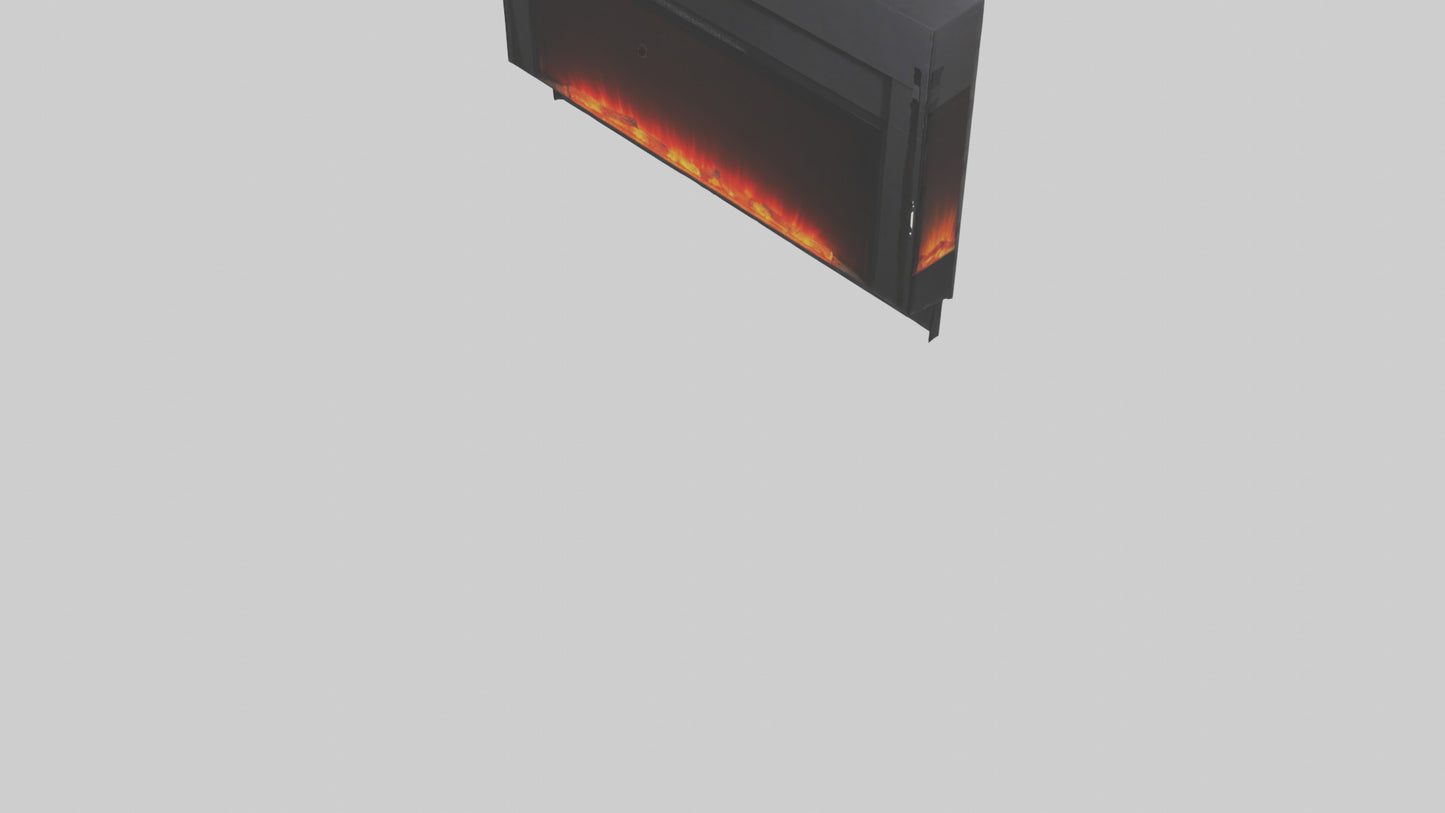 Electric fireplace model 3D model