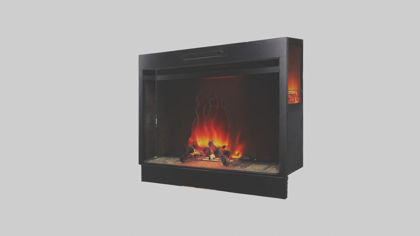 Electric fireplace model 3D model