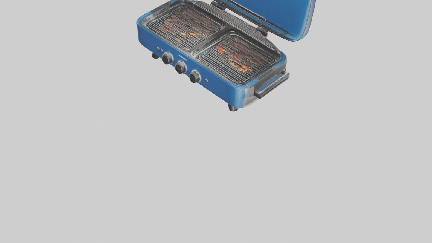 3D model Electric grill model VR / AR / low-poly