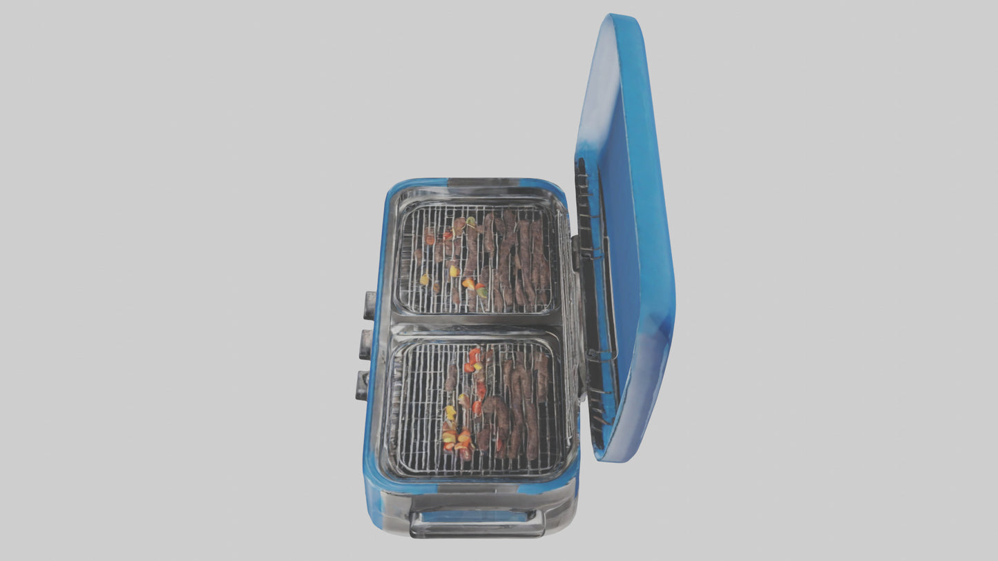 3D model Electric grill model VR / AR / low-poly
