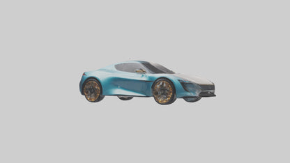 Electric Luxury Sports Car model 3D model