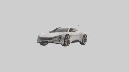 Electric Luxury Sports Car model 3D model
