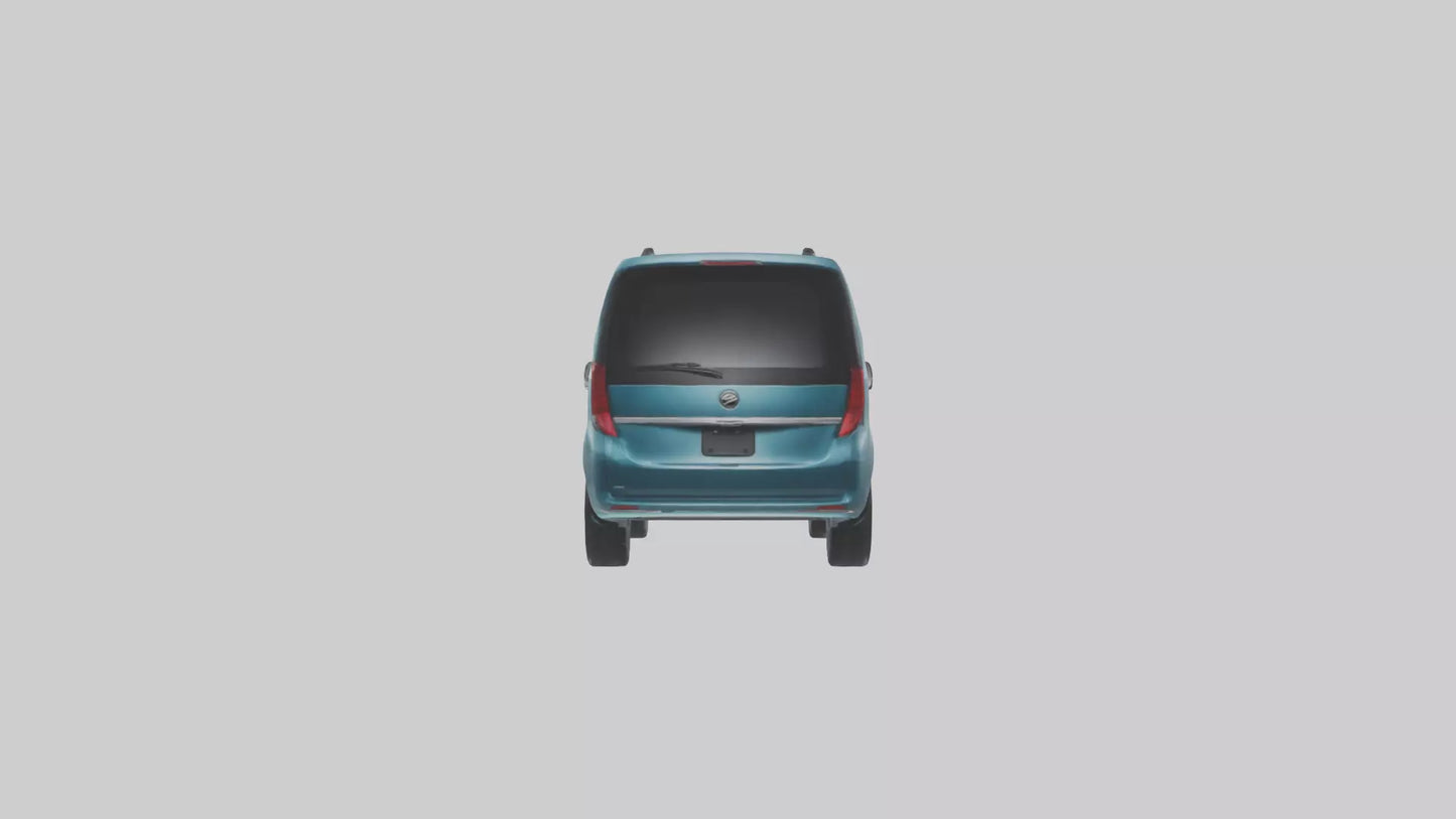 Electric Minivan with Family Features model 3D model