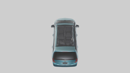 Electric Minivan with Family Features model 3D model