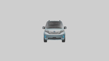 Electric Minivan with Family Features model 3D model