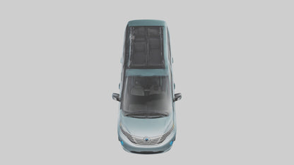 Electric Minivan with Family Features model 3D model