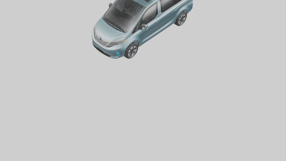 Electric Minivan with Family Features model 3D model