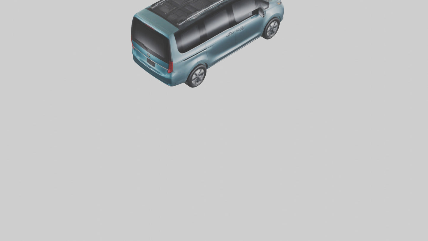 Electric Minivan with Family Features model 3D model