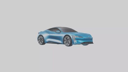 Electric Performance Coupe model VR / AR / low-poly