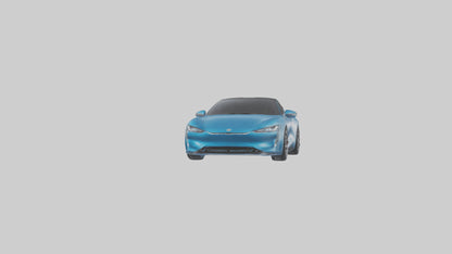 Electric Performance Coupe model VR / AR / low-poly