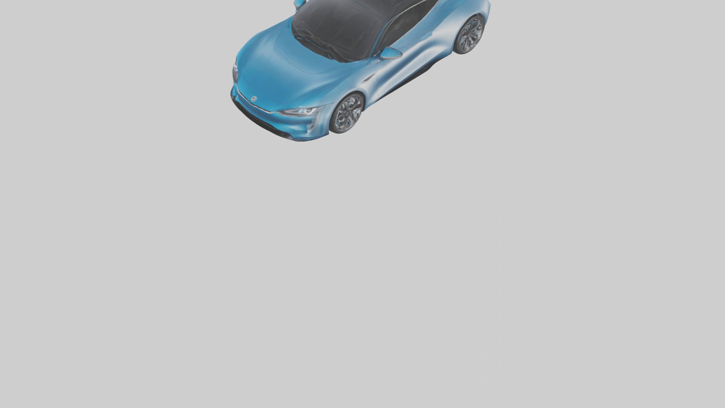 Electric Performance Coupe model VR / AR / low-poly