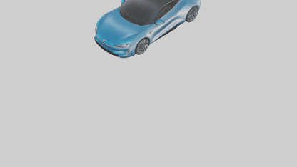 Electric Performance Coupe model VR / AR / low-poly