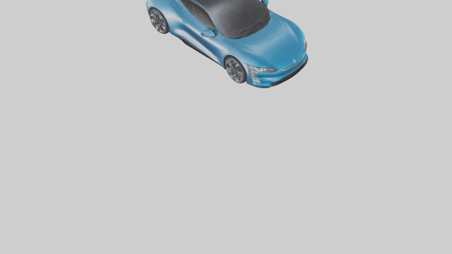 Electric Performance Coupe model VR / AR / low-poly