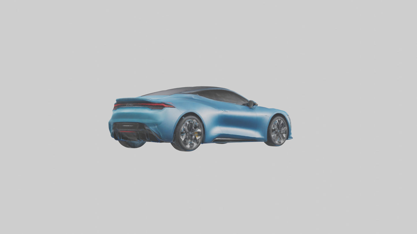 Electric Performance Coupe model VR / AR / low-poly