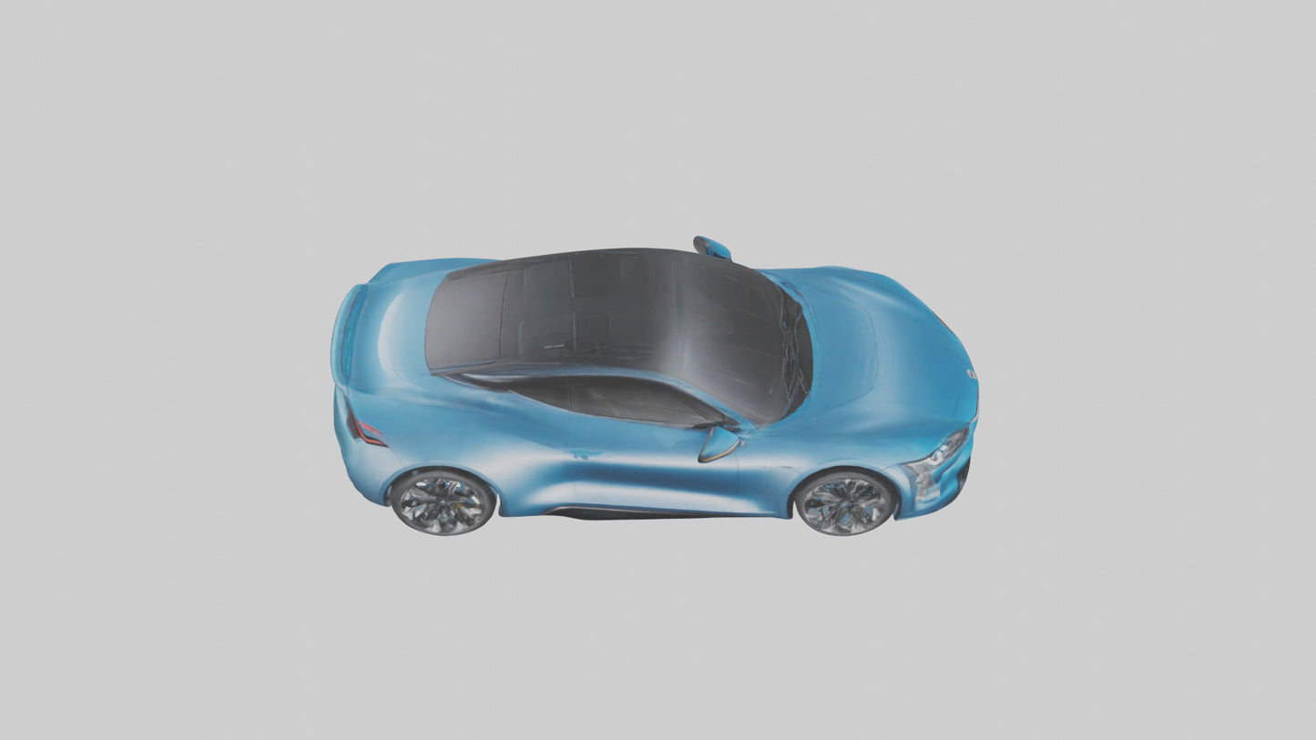 Electric Performance Coupe model VR / AR / low-poly