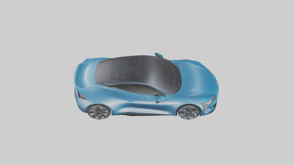 Electric Performance Coupe model VR / AR / low-poly