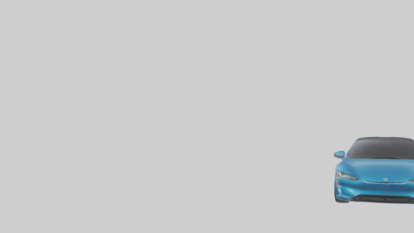 Electric Performance Coupe model VR / AR / low-poly