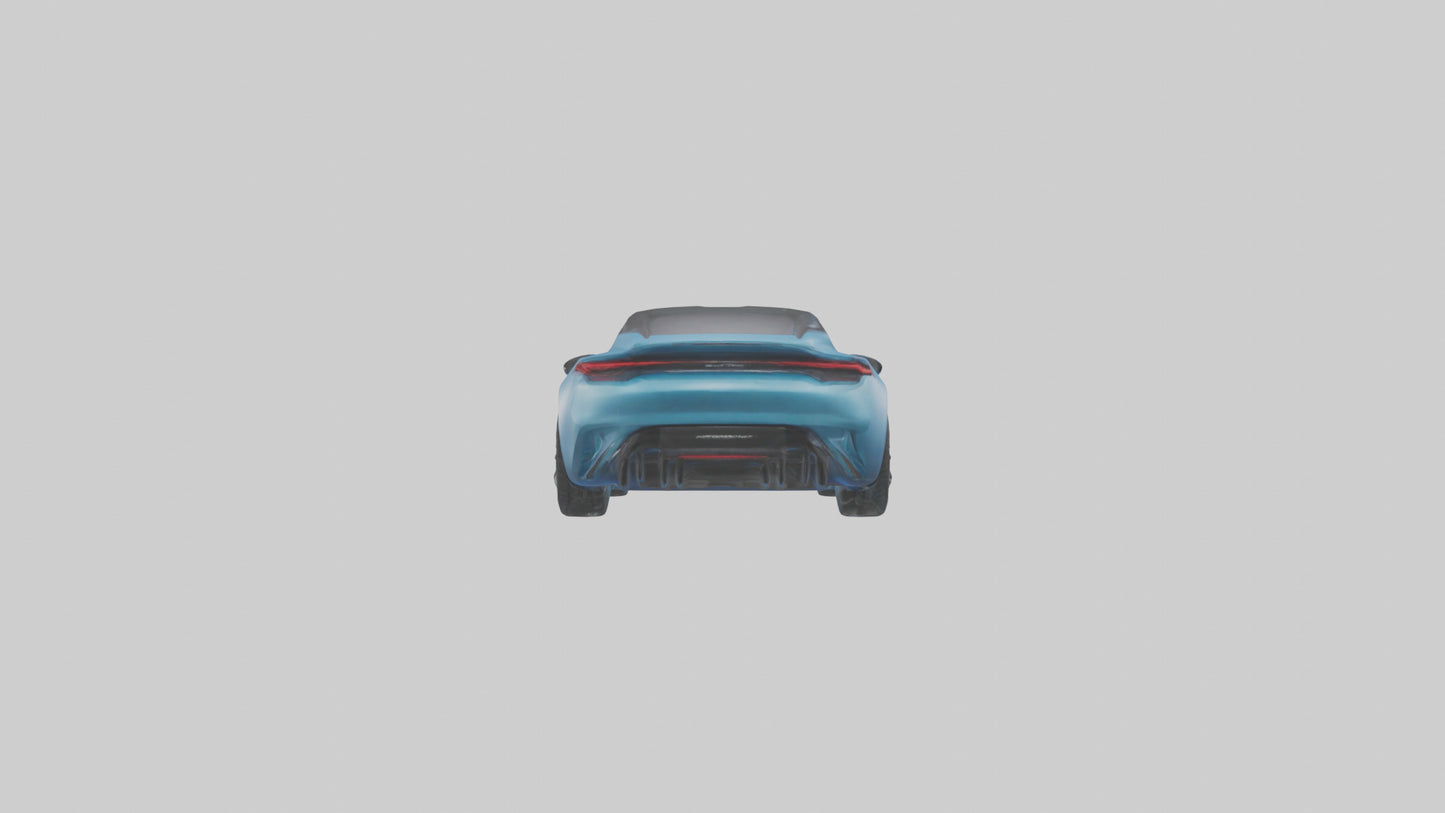 Electric Performance Coupe model VR / AR / low-poly