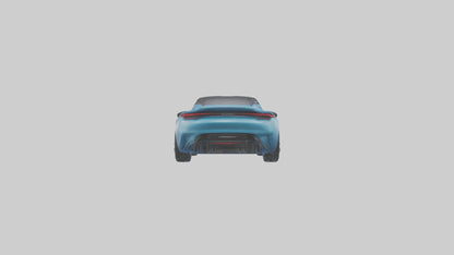 Electric Performance Coupe model VR / AR / low-poly