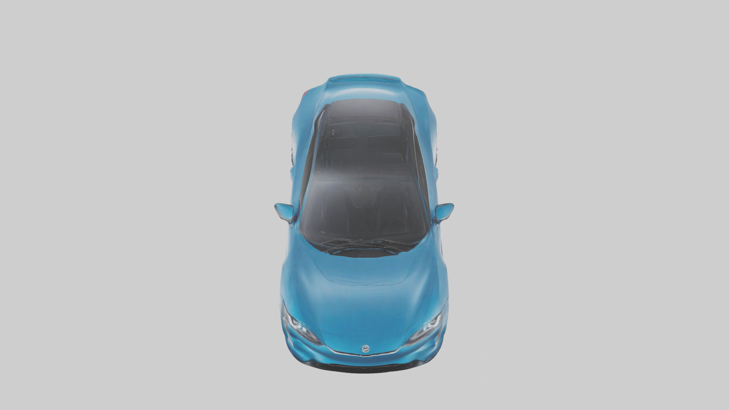 Electric Performance Coupe model VR / AR / low-poly